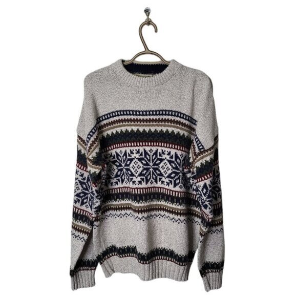 Vintage Fieldmaster Men's Sweater XL Faire Isle Pullover Made in USA - Picture 1 of 10